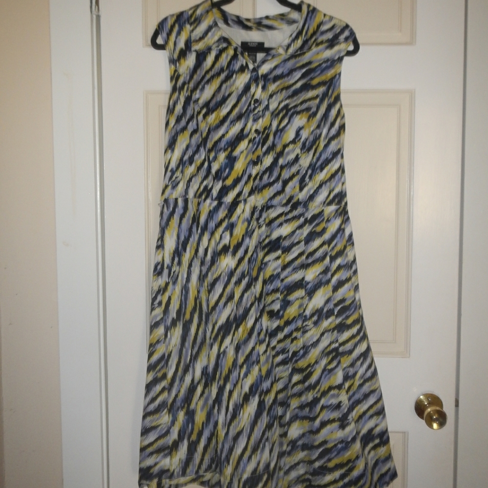 Sleeveless Buttonup & Midi Flare dress